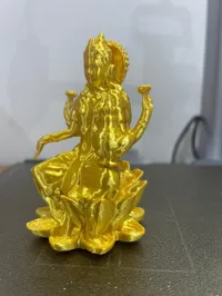 Lakshmi, déesse de la fortune, sur un lotus — photo 5