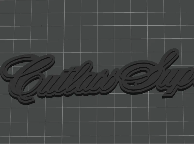 Cutlass Supreme badge