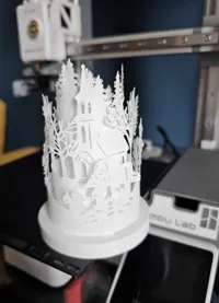 Lanterne ronde scène de Noël — photo 5