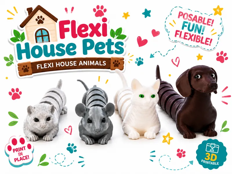 Articulated flexi house pets-pets toys