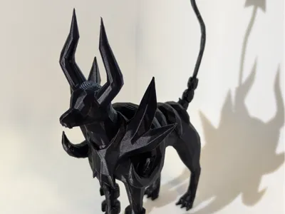 Mega Houndoom Low Poly