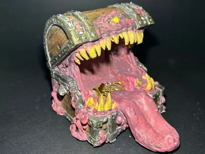 D&D Mimic Chest - Jewelry Box & Dice Storage