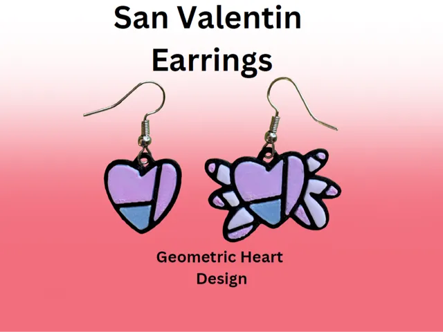 Pop Art Earrings - Valentine's Day Contest