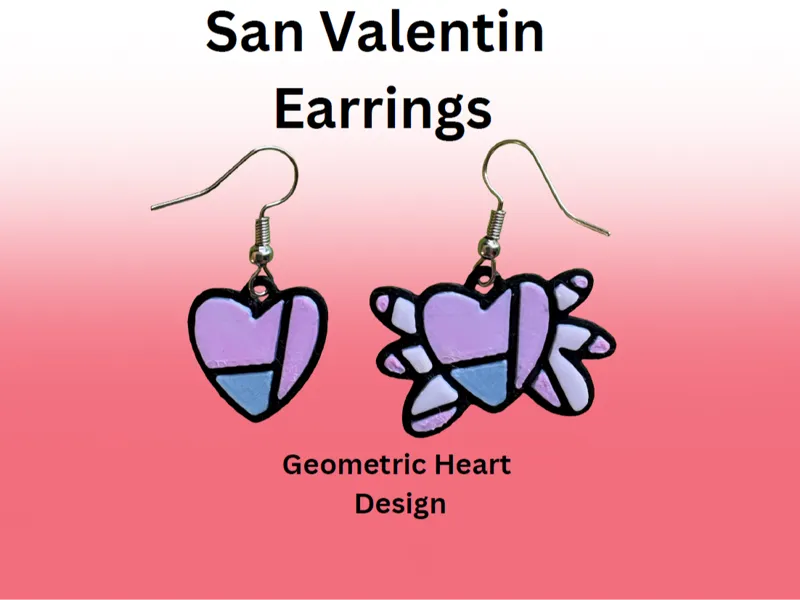 Pop Art Earrings - Valentine's Day Contest