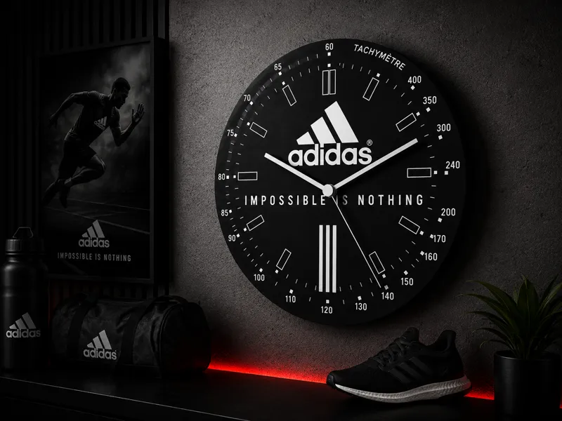 Horloge Murale Modulaire – Édition Adidas 
