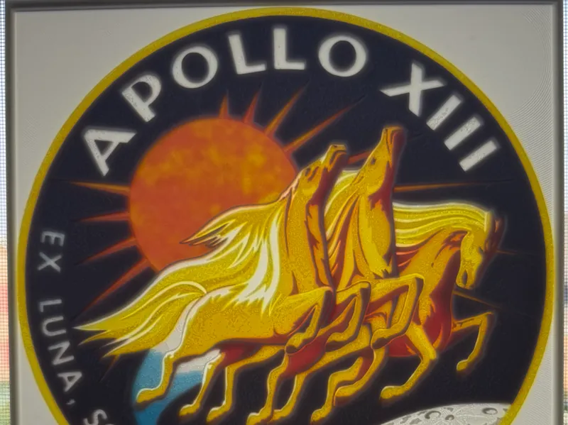 Apollo XIII Mission Patch Lithophane