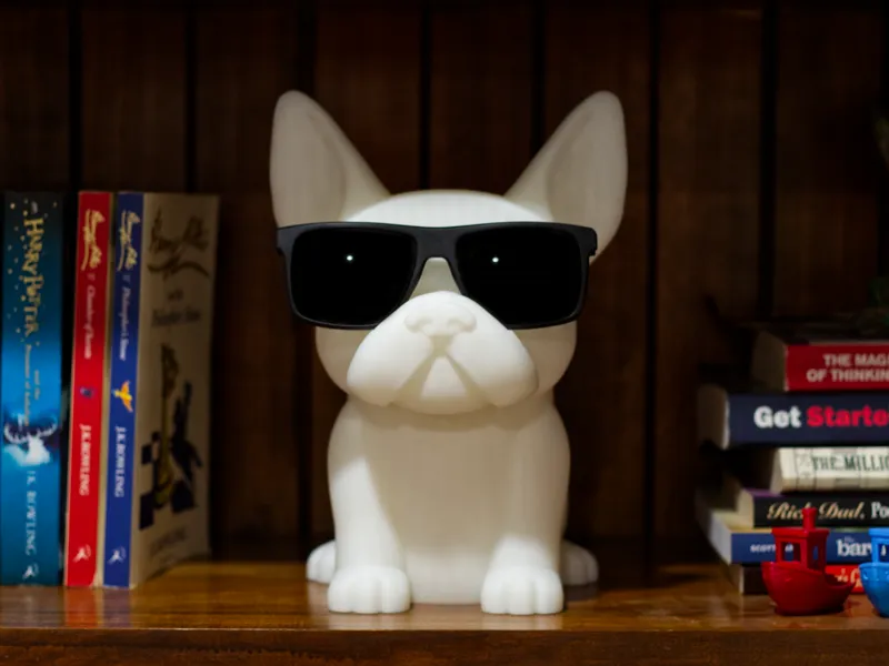 Life-Size French Bulldog Glasses Holder