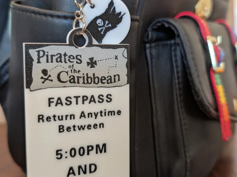 Pirates of the Caribbean FastPass Keychain & Charm
