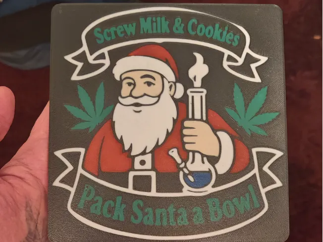 Pack santa a Bowl Sign