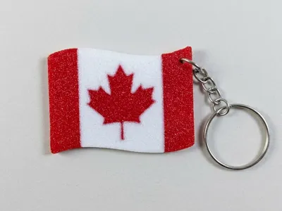 Canada flag keychain