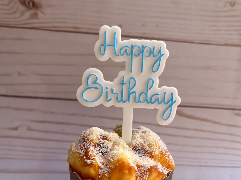 Happy Birthday Cake / Cupcake Topper 