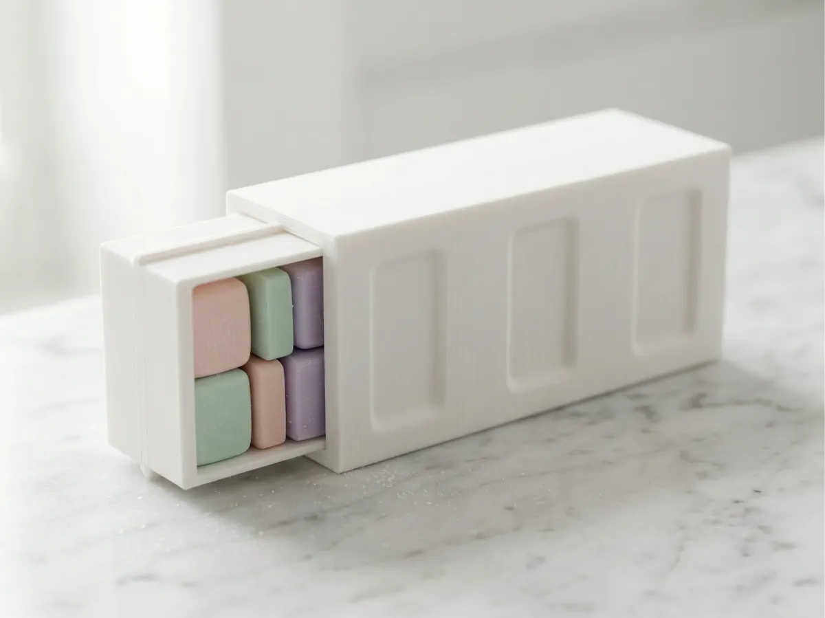 Boîte à chewing-gum coulissante — format poche
