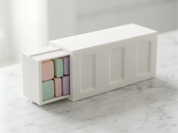Boîte à chewing-gum coulissante — format poche