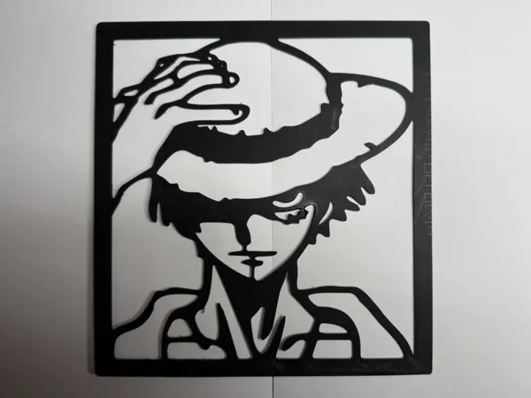 Silhouette murale Luffy - One Piece