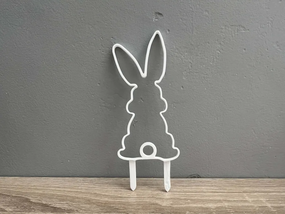 Silhouette Easter Bunny plant stake - Decor - Free 3D Print Model ...