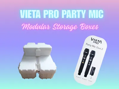Storage boxes for Vieta Party Pro Microphones