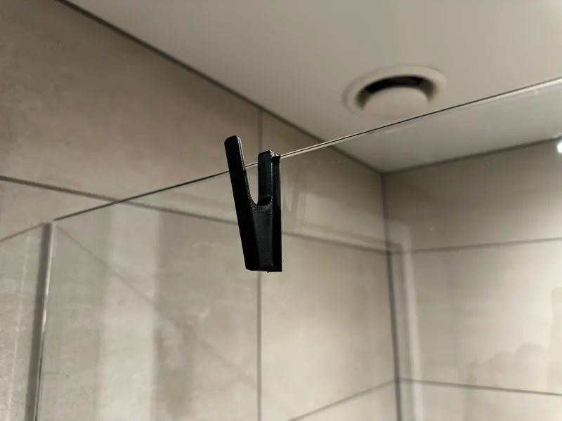 Modern Shower Door Hook - 6 / 8 / 10 mm Thickness