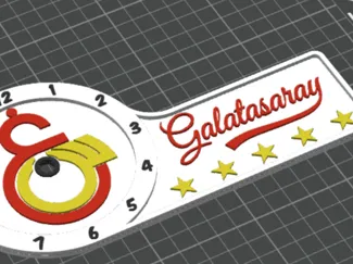 Galatasaray clock face for maker world clock