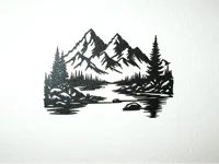 Décoration murale montagnes — photo 2