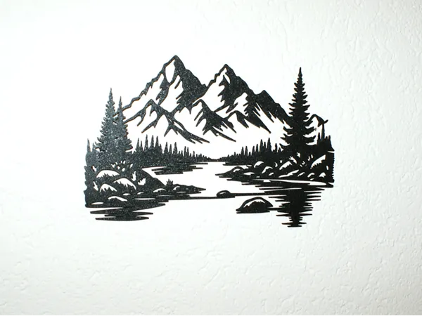 Décoration murale montagnes