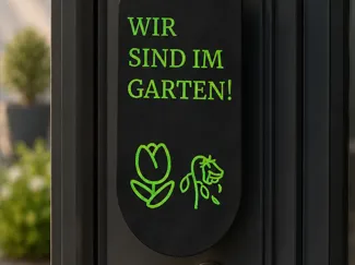 Aufhänger,WIR SIND IM GARTEN