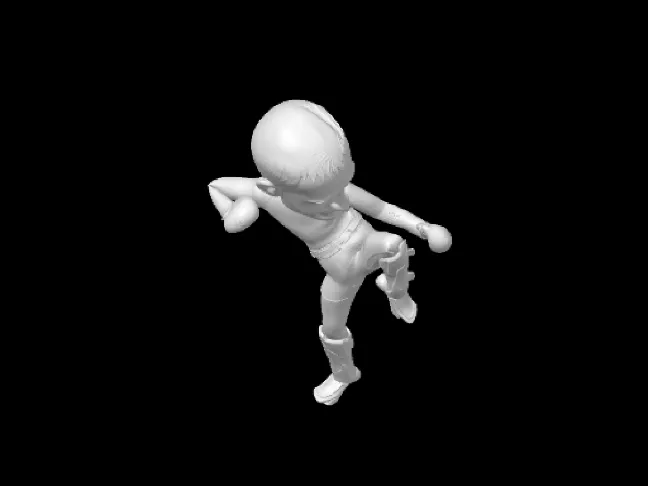 statuina personaggio boxe