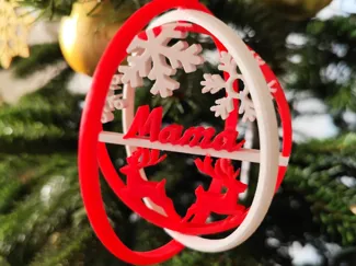 Tannenbaum Ornament (Mama und Papa) Geschenk