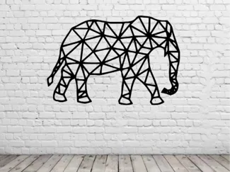 animal geometrico decoracion pared v11