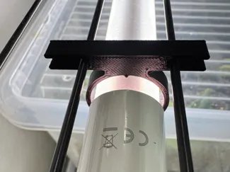 Halterung für T8 Lampe / Pflanzenlampe Gitterregal