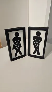 separate signs for women and men