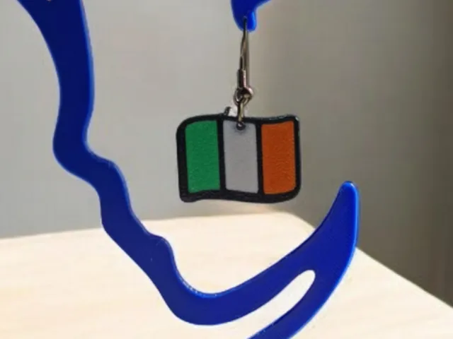 Multicolor Irish Flag Earrings
