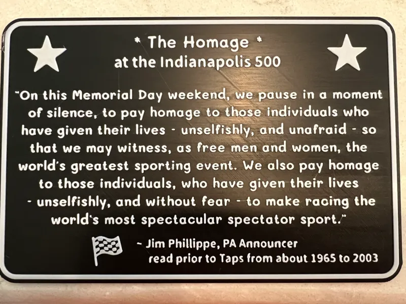Indy 500 Homage