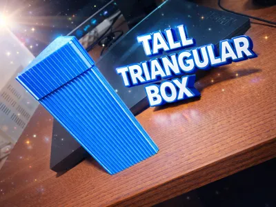 TALL TRIANGULAR BOX 