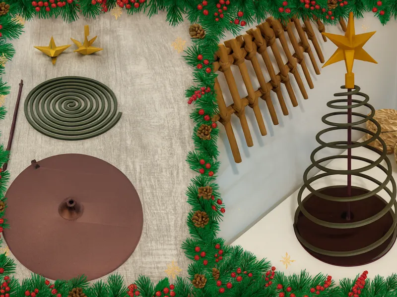 Minimalist foldable Christmas tree