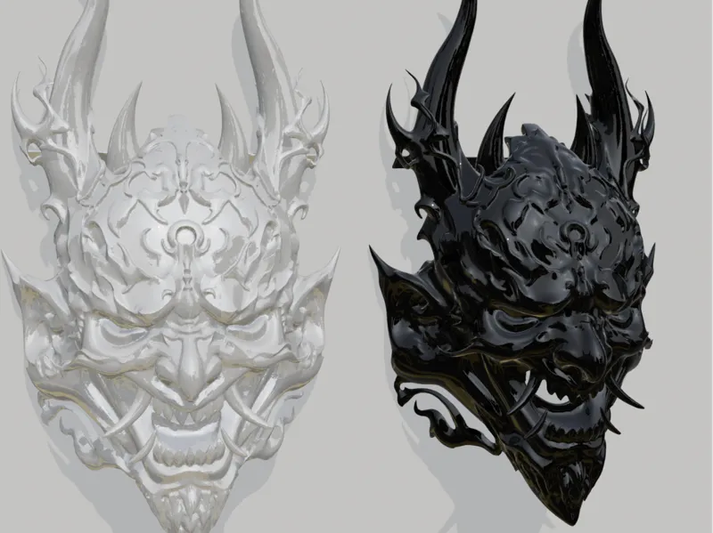 oni mask wall art/ mask 
