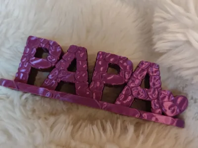 Dad Lettering Stone Look