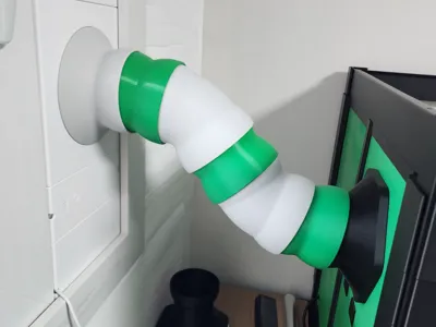 (SNUG Window Exhaust Fan) Flexible Segmented Pipe