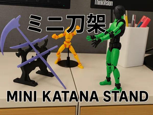 Mini support katana — porte-stylo