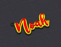 Noah Name Keychain