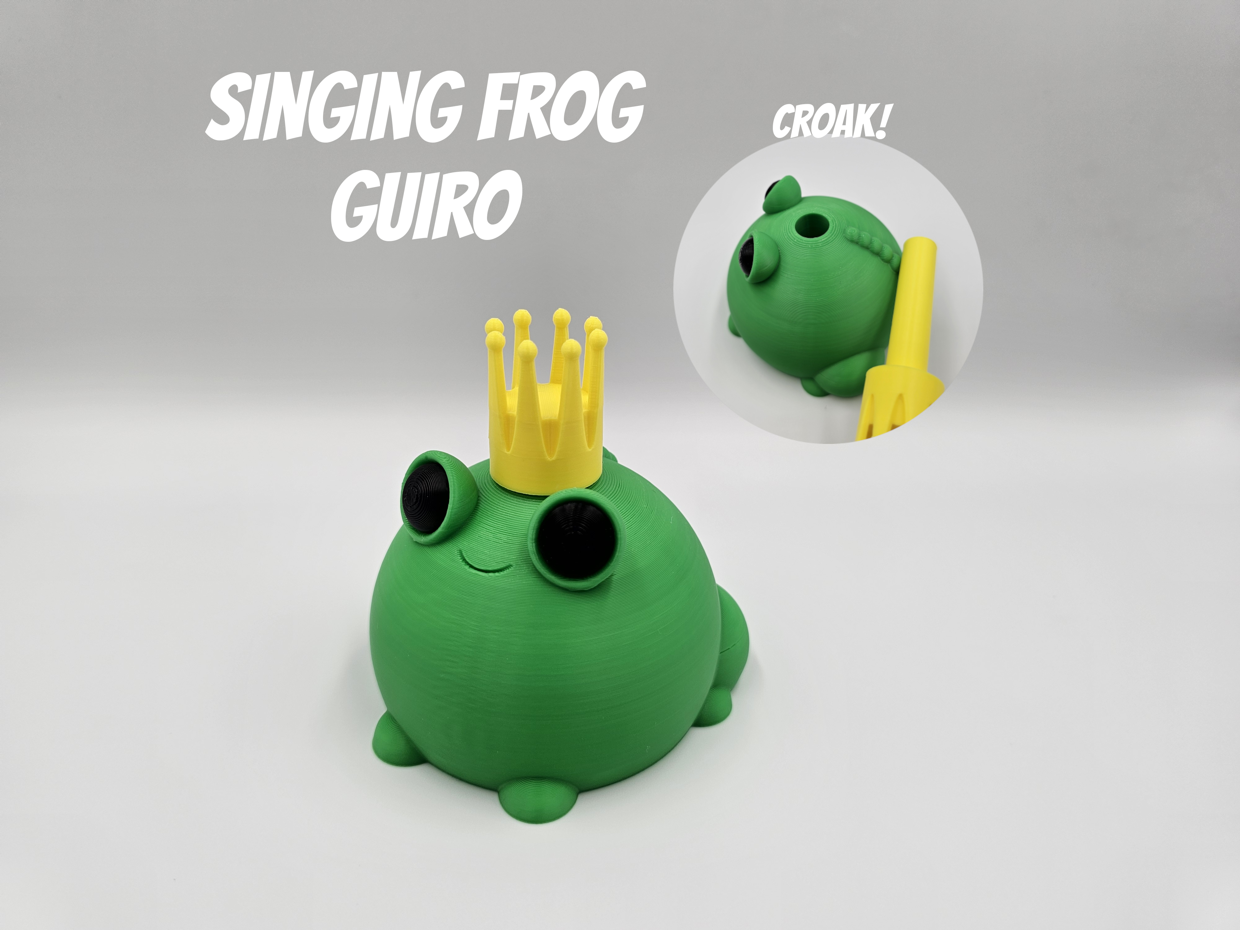 Miniatura 1 do modelo 3D Singing Frog Guiro