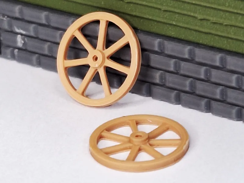 H0 1:87 wooden wheel 