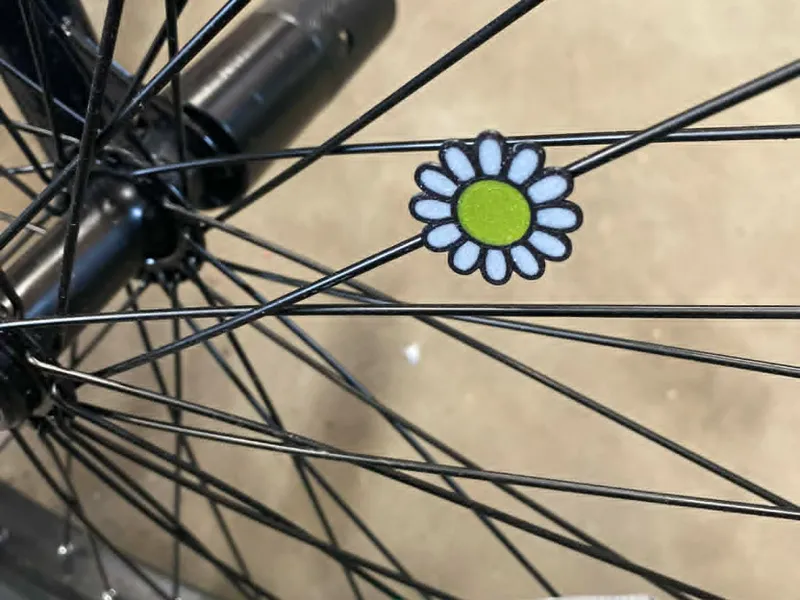 Daisy Flower Bicycle Spoke Charm Clip