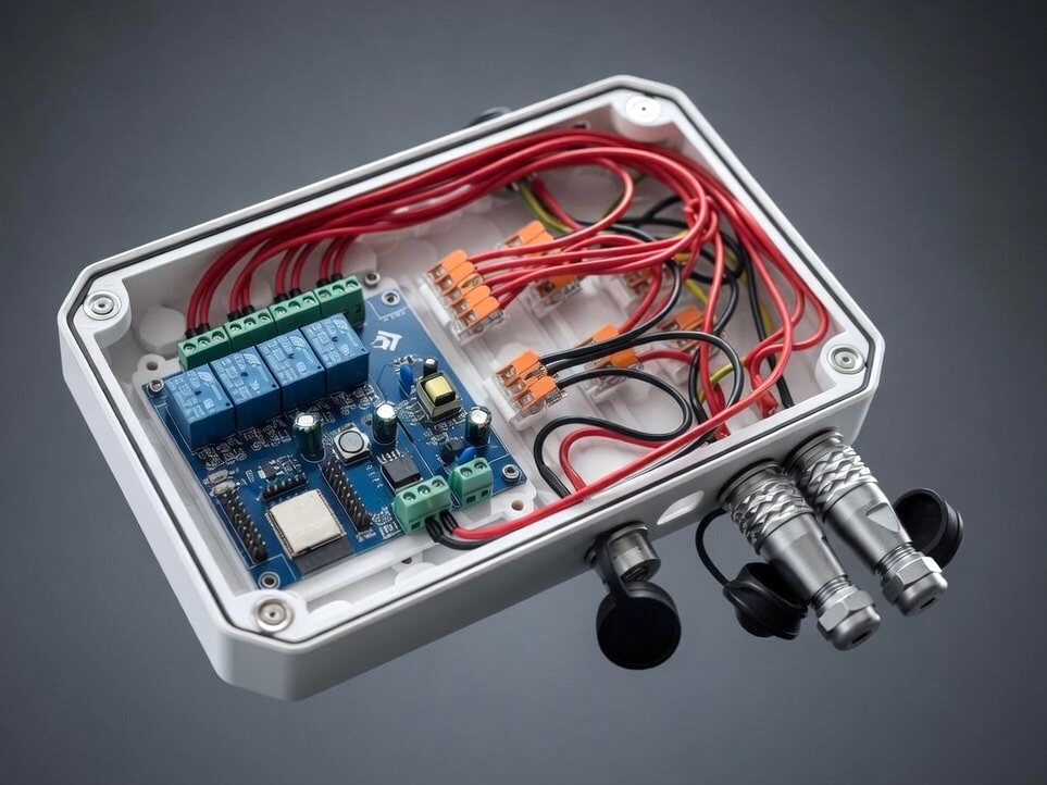 Modular Electrical Junction Box for Wago Clamps