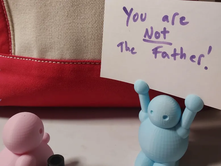 Simple Li'l Card/Note/Sign Holder Guys