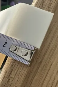 0.2mm layer, 2 walls, 15% infill - Halterung 15mm Tür
