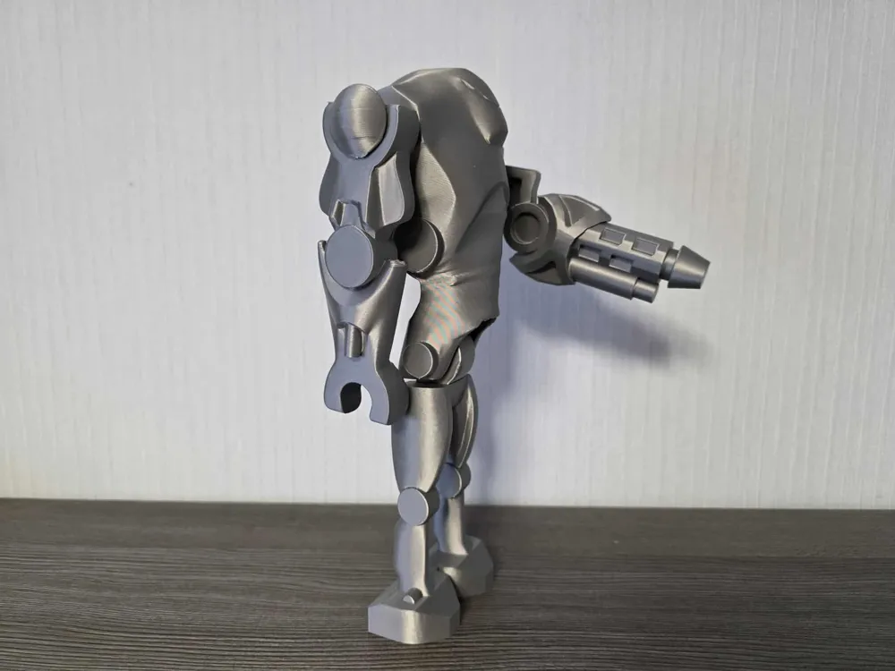Super Battle Droid B2 StarWars 500 25cm Free 3D Print Model Super Battle Droid B2 StarWars 500 25cm Free 3D Print Model