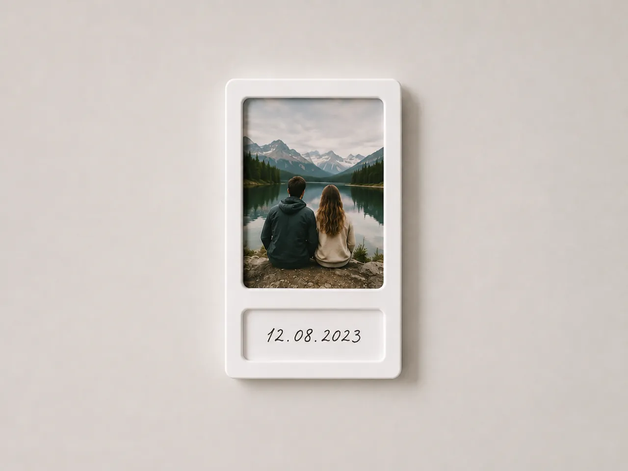 Retro Photo Frame Fridge Magnet - 54 x 65 mm view 2