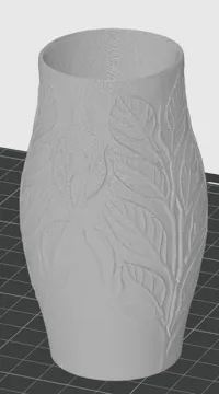 Vase à relief de feuilles — photo 3