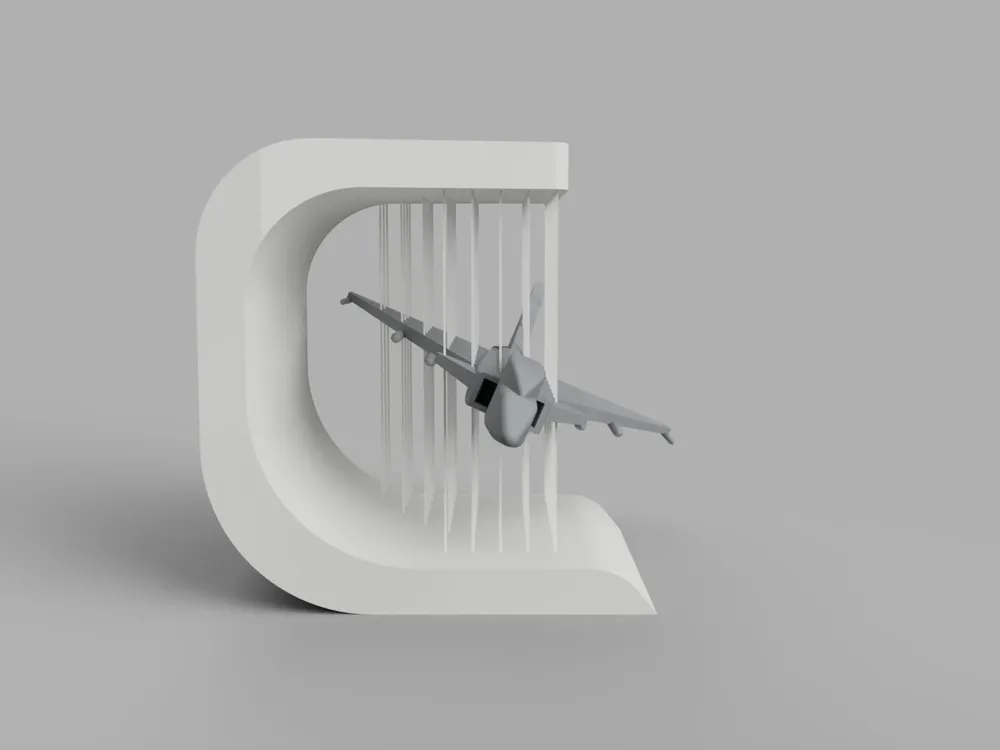 Jet Fighter Suspended Desktop by WaterMeloon MakerWorld: Download Free ...