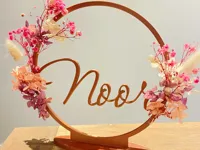 Cerceau fleuri personnalisable avec prénom — photo 1